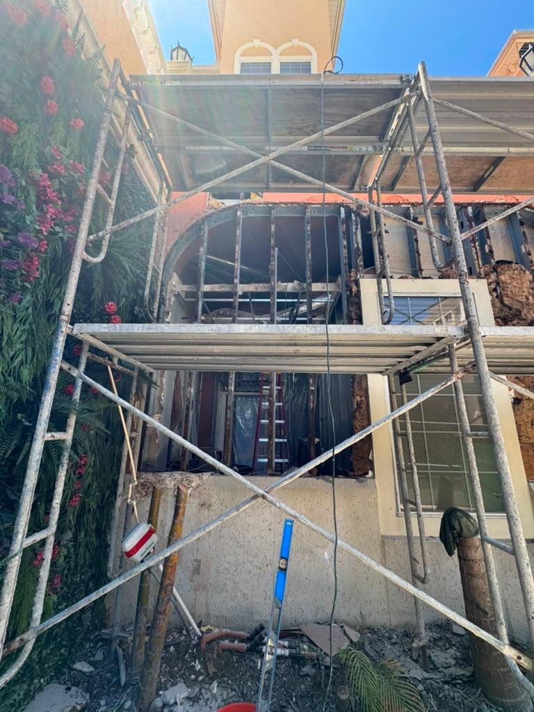 Exterior Wall & Parapet Stucco Repair