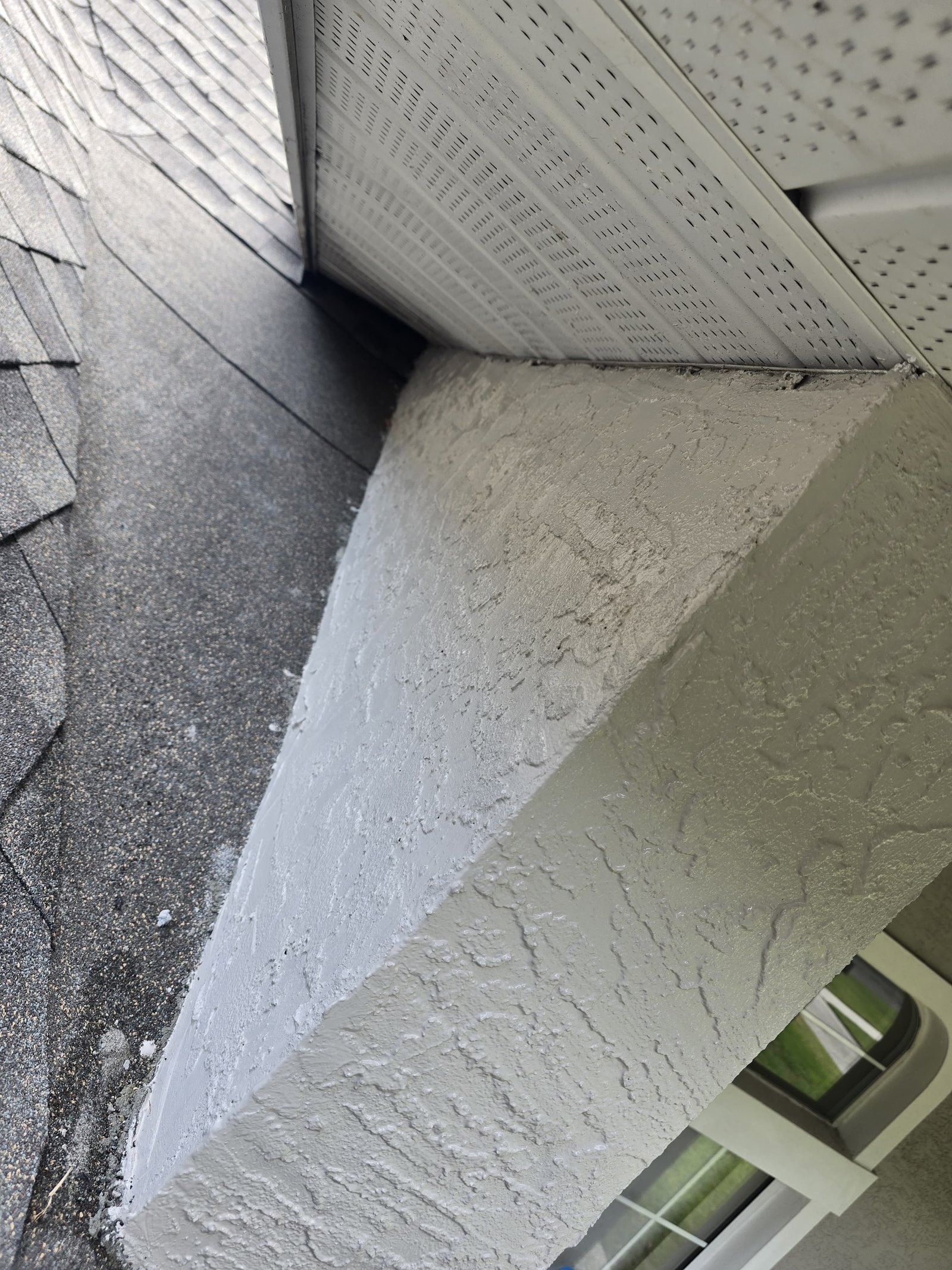 Roof-to-Wall Stucco Patch & Flashing Tie-In